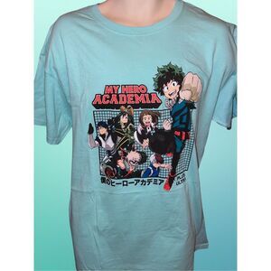 NWOT My Hero Academia Group Graphic T-Shirt Size Large #83